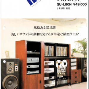 SONY SU-L80N Audio System Cabinet Marketing Brochure In PDF File
