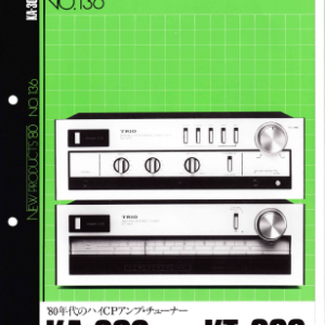 TRIO KA-300 Stereo Integrated Amplifier Marketing Brochure In PDF File
