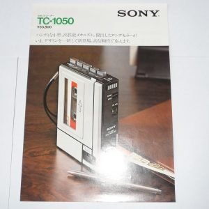 SONY TC-1050 Mono Cassette Recorder Marketing Brochure
