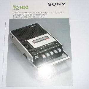 SONY TC-1450 Portable Cassette Recorder Marketing Brochure