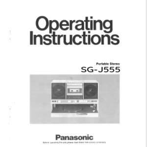 PANASONIC SG-J555