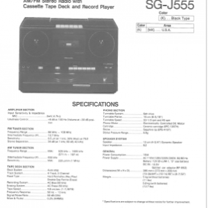 PANASONIC SG-J555