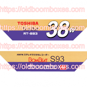 TOSHIBA RT-S93