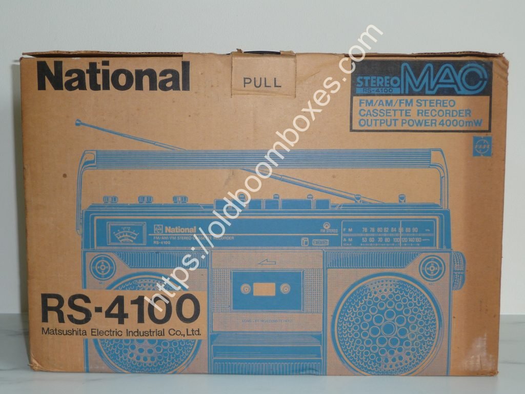 NATIONAL RS-4100 Stereo Radio Cassette Recorder - Old Boomboxes
