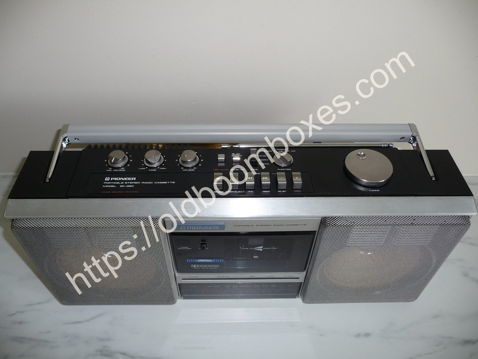 PIONEER SK-350 Stereo Radio Cassette Recorder - Old Boomboxes PIONEER SK-350 Stereo Radio Cassette Recorder - Old Boomboxes
