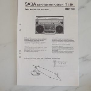 SABA RCR 430