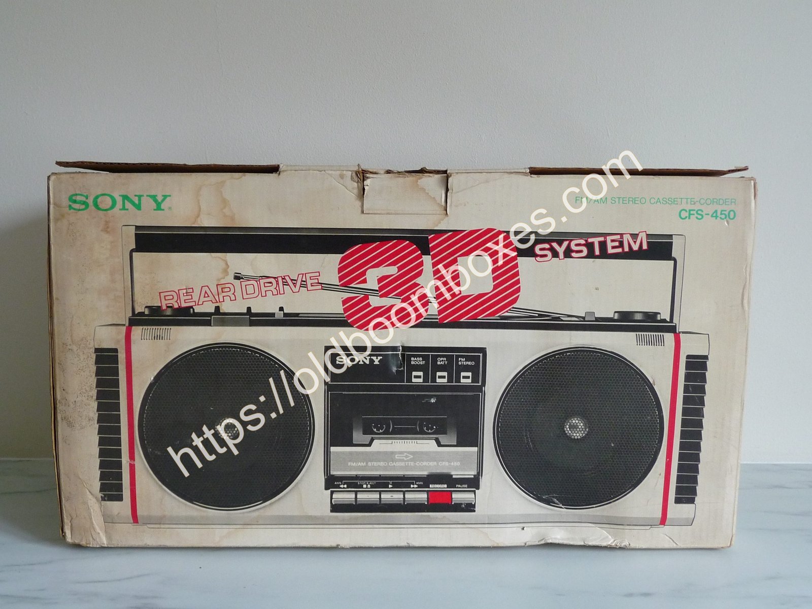 SONY CFS-450 Stereo Radio Cassette Recorder - Old Boomboxes SONY CFS-450 Stereo Radio Cassette Recorder - Old Boomboxes