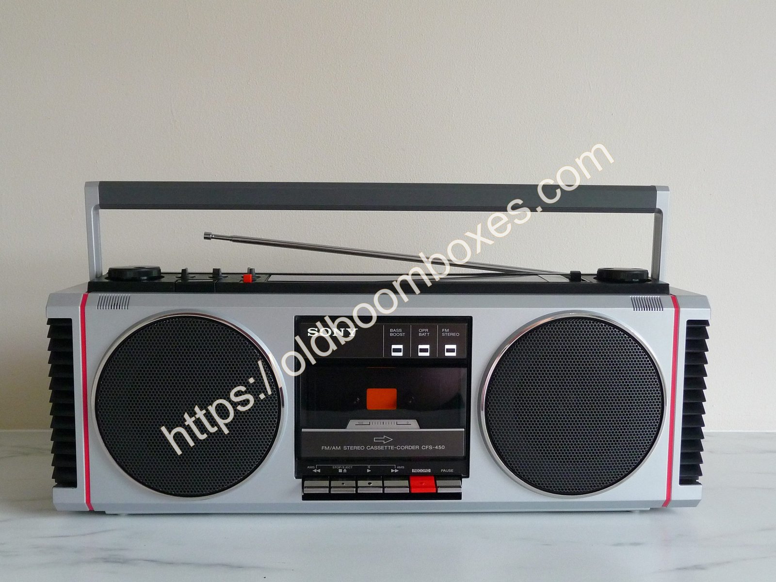 SONY CFS-450 Stereo Radio Cassette Recorder - Old Boomboxes SONY CFS-450 Stereo Radio Cassette Recorder - Old Boomboxes